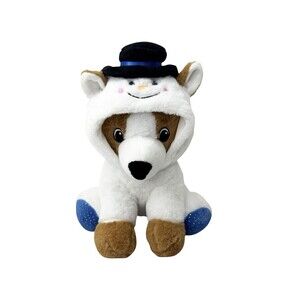 Hug & Luv Christmas Dog Plush Snowman Hoodie Costume 10" Holiday Stuffed Animal